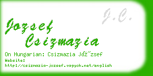 jozsef csizmazia business card